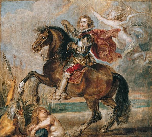 Peter Paul Rubens Equestrian Portrait of the George Villiers, Norge oil painting art